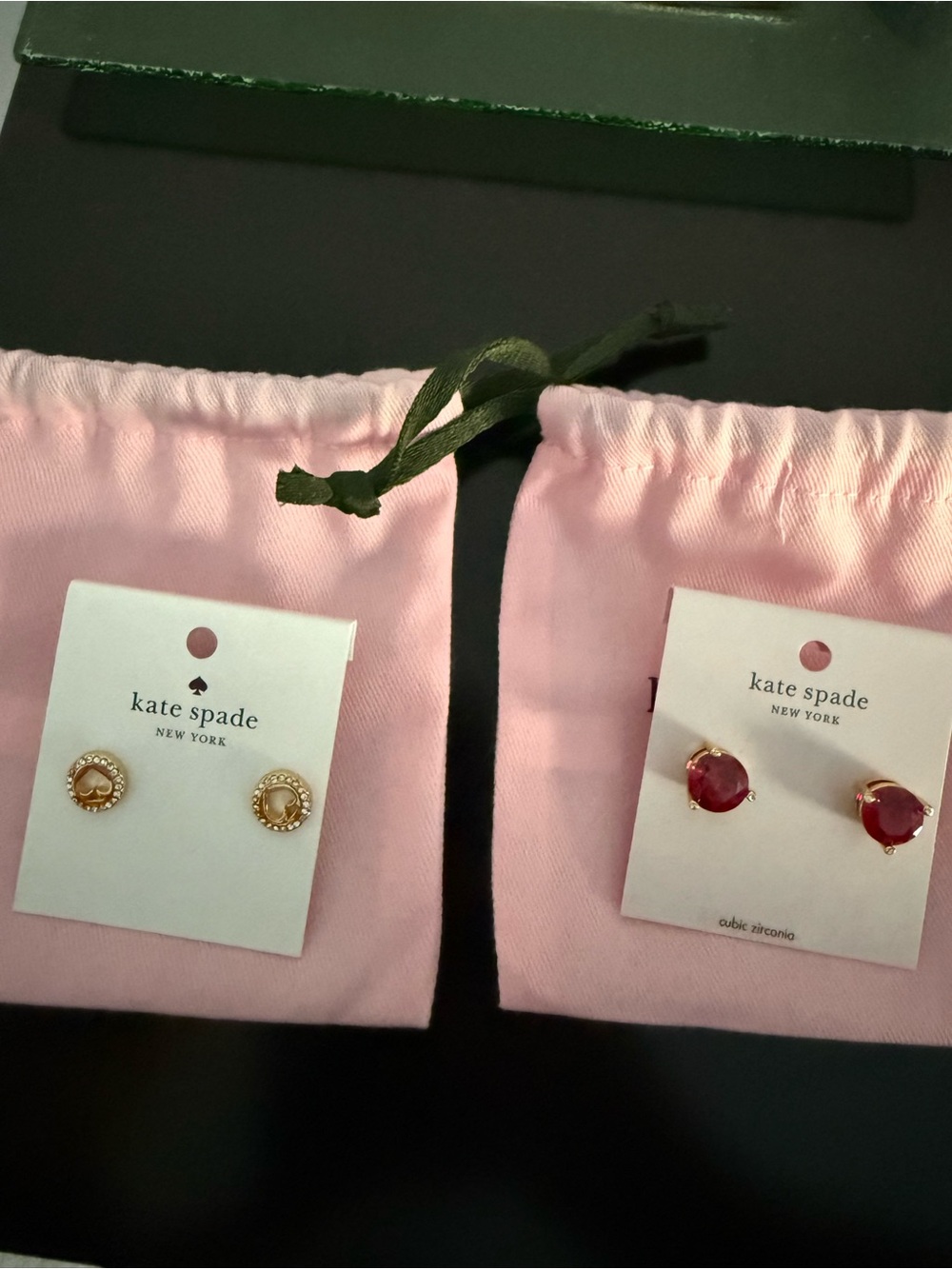 Kate Spade New York spot the spade and rise and shine earrings